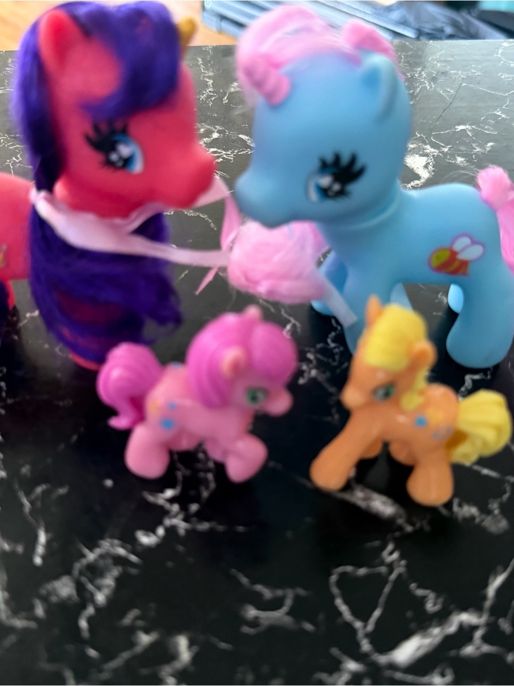 Mattel Colorful Pony Toy Set - Blue, Pink, Purple, Orange